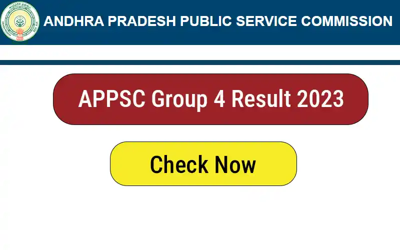 APPSC Group 4 Result 2023
