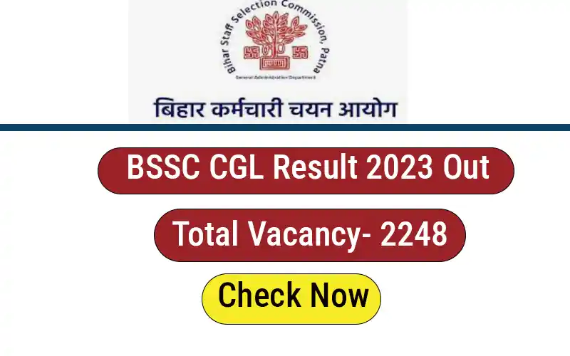 BSSC CGL Result 2022 Out Download Now