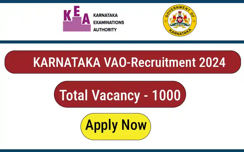 Karnataka VAO Recruitment 2024 apply now