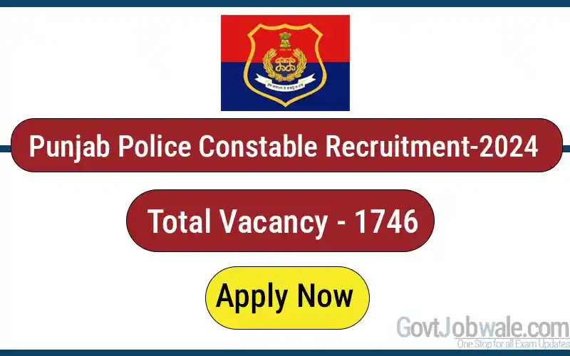 Punjab Police Constable recruitment 2024